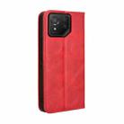 For Asus ROG Phone 8 / 8 Pro Magnetic Buckle Retro Texture Leather Phone Case(Red) - 3