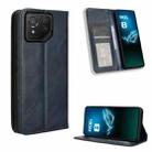 For Asus ROG Phone 8 / 8 Pro Magnetic Buckle Retro Texture Leather Phone Case(Blue) - 1