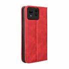 For Asus Zenfone 11 Ultra Magnetic Buckle Retro Texture Leather Phone Case(Red) - 3