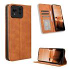 For Asus Zenfone 11 Ultra Magnetic Buckle Retro Texture Leather Phone Case(Brown) - 1