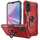 For OPPO A78 5G/A58 5G Warship Armor 2 in 1 Shockproof Phone Case(Red) - 1