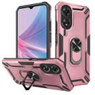 For OPPO A78 5G/A58 5G Warship Armor 2 in 1 Shockproof Phone Case(Rose Gold) - 1