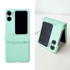 For OPPO Find N2 Flip Skin Feel PC Full Coverage Shockproof Phone Case(Light Green) - 1