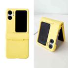 For OPPO Find N2 Flip Skin Feel PC Full Coverage Shockproof Phone Case(Yellow) - 1
