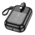 Hoco Q20 Fountain 22.5W + PD 20W 10000mAh Power Bank with Digital Display & Cable(Black) - 1