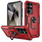 For Samsung Galaxy S24 Ultra 5G Warship Armor 2 in 1 Shockproof Phone Case(Red) - 1