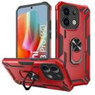 For Xiaomi Redmi Note 13 Pro 5G Warship Armor 2 in 1 Shockproof Phone Case(Red) - 1