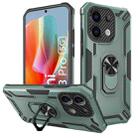 For Xiaomi Redmi Note 13 Pro 5G Warship Armor 2 in 1 Shockproof Phone Case(Dark Green) - 1