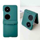 For Huawei P50 Pocket Skin Feel PC Full Coverage Shockproof Phone Case(Dark Green) - 1