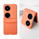 For Huawei P50 Pocket Skin Feel PC Full Coverage Shockproof Phone Case(Orange) - 1