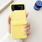 For Samsung Galaxy Z Flip3 5G Skin Feel PC Full Coverage Shockproof Phone Case(Yellow) - 3