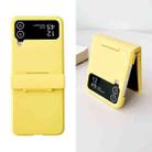 For Samsung Galaxy Z Flip4 5G Skin Feel PC Full Coverage Shockproof Phone Case(Yellow) - 1