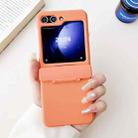 For Samsung Galaxy Z Flip5 5G Skin Feel PC Full Coverage Shockproof Phone Case(Orange) - 3