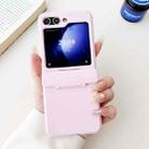 For Samsung Galaxy Z Flip5 5G Skin Feel PC Full Coverage Shockproof Phone Case(Pink) - 3