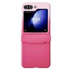 For Samsung Galaxy Z Flip5 5G Skin Feel PC Full Coverage Shockproof Phone Case(Pink+Red) - 2