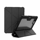 For iPad Pro 13 2024 NILLKIN Bumper Pro Multi-angle Folding Style Tablet Leather Case(Black) - 1