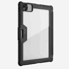 For iPad Pro 13 2024 NILLKIN Bumper Pro Multi-angle Folding Style Tablet Leather Case(Black) - 3