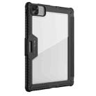 For iPad Air 13 2024 / Pro 12.9 NILLKIN Bumper Pro Multi-angle Folding Style Tablet Leather Case(Black) - 3