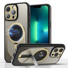 For iPhone 13 Pro Heat Dissipation Aromatherapy Holder Phone Case(Gold) - 1