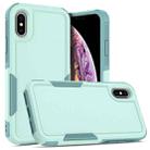 For iPhone X / XS 2 in 1 PC + TPU Phone Case(Light Green) - 1