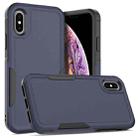 For iPhone X / XS 2 in 1 PC + TPU Phone Case(Dark Blue) - 1