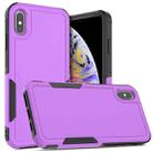 For iPhone XS Max 2 in 1 PC + TPU Phone Case(Purple) - 1