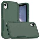 For iPhone XR 2 in 1 PC + TPU Phone Case(Dark Green) - 1