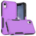 For iPhone XR 2 in 1 PC + TPU Phone Case(Purple) - 1
