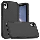 For iPhone XR 2 in 1 PC + TPU Phone Case(Black) - 1