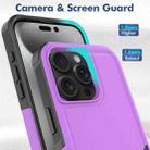 For iPhone 16 Pro Max 2 in 1 PC + TPU Phone Case(Purple) - 2