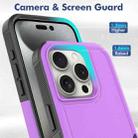 For iPhone 16 Pro 2 in 1 PC + TPU Phone Case(Purple) - 2