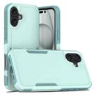 For iPhone 16 Plus 2 in 1 PC + TPU Phone Case(Light Green) - 1