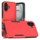 For iPhone 16 Plus 2 in 1 PC + TPU Phone Case(Red) - 1