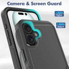 For iPhone 16 Plus 2 in 1 PC + TPU Phone Case(Black) - 2