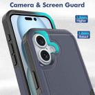 For iPhone 16 2 in 1 PC + TPU Phone Case(Dark Blue) - 2