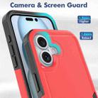 For iPhone 16 2 in 1 PC + TPU Phone Case(Red) - 2