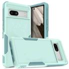 For Google Pixel 7a 2 in 1 PC + TPU Phone Case(Light Green) - 1