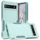 For Google Pixel 6a 2 in 1 PC + TPU Phone Case(Light Green) - 1