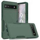 For Google Pixel 6a 2 in 1 PC + TPU Phone Case(Dark Green) - 1