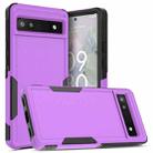 For Google Pixel 6a 2 in 1 PC + TPU Phone Case(Purple) - 1