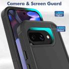 For Google Pixel 9a 2 in 1 PC + TPU Phone Case(Black) - 2