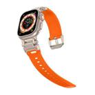 For Apple Watch SE 2023 44mm Explorer TPU Watch Band(Titanium Orange) - 3