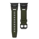 For Apple Watch Series 9 45mm Explorer TPU Watch Band(Black Green) - 2