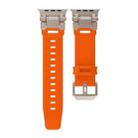 For Apple Watch Series 9 45mm Explorer TPU Watch Band(Titanium Orange) - 2