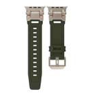 For Apple Watch Series 9 45mm Explorer TPU Watch Band(Titanium Green) - 2