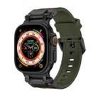 For Apple Watch Ultra 49mm Explorer TPU Watch Band(Black Green) - 1