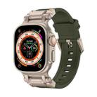 For Apple Watch Ultra 49mm Explorer TPU Watch Band(Titanium Green) - 1