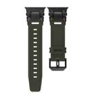 For Apple Watch Series 8 45mm Explorer TPU Watch Band(Black Green) - 2