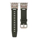 For Apple Watch Series 8 45mm Explorer TPU Watch Band(Titanium Green) - 2