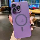 For iPhone 11 Pro Ultra-thin MagSafe Frosted PC Phone Case(Clear Deep Purple) - 1